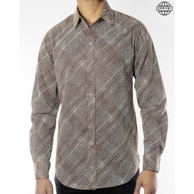 chemise rayée à manches longues