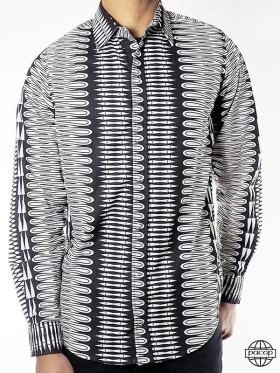 chemise motif à thème squelette fête mexicaine tête de mort ossement