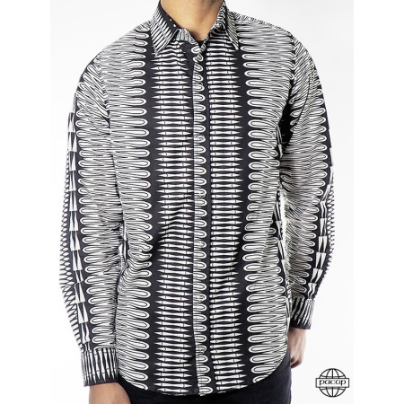 chemise motif à thème squelette fête mexicaine tête de mort ossement