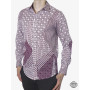 Chemise patchwork Eté Festival Homme Fashion Géométrique 100% Coton Marque Française Responsable.