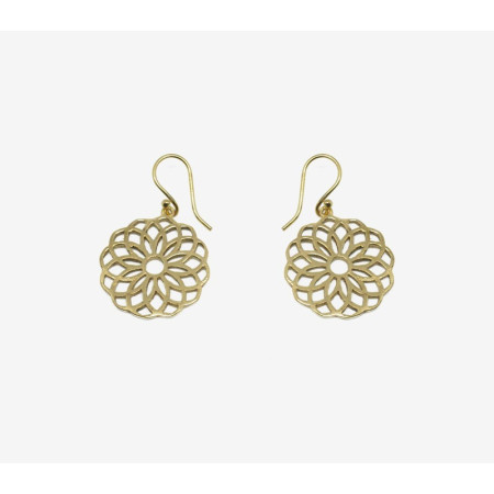 Boucles d'Oreilles Traditionnelles en Laiton Pièces Uniques.