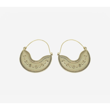 Boucles d'Oreilles Moyennes Bohème Gitane Modèle Ancien Revisité.