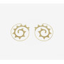 Boucles D'oreilles Moyennes Indiennes Travail Artisanal.