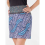 Jupe été, transformable, zip, jupe avec pochette, ceinture imprimé, Boutons-pressions, réversible, portefeuille.