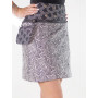 Jupe été, transformable, zip, jupe avec pochette, ceinture imprimé, Boutons-pressions, réversible, portefeuille.