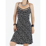 robe mi-longue, robe fines bretelles, robe noire, robe femme, robe dos nu, robe col v