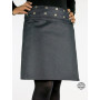 jupe jean noir longue