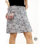 Jupe africaine été, transformable, zip, jupe avec pochette, ceinture imprimé, Boutons-pressions, réversible, portefeuille.