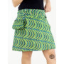 Jupe Été Ethnique Verte Pour Femme Zippée - Disponible en 3 Longueurs