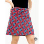 jupe genou été originale fendu asymétrique coupe droite taille haute en coton, boutique, fabricant