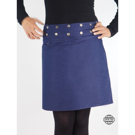 Jupe Réversible en Jean Ceinture Détachable – DASSI