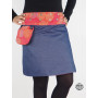 Jupe Femme Réversible en Jean Bleu Ceinture Amovible 3 Longueurs au...