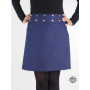 Jupe Femme Réversible en Jean Bleu Ceinture Amovible 3 Longueurs au...
