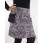 Jupe Réversible en Jean Noir Ceinture Détachable 3 Longueurs Dispon...