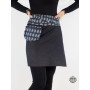 Disponible en 3 Longueurs - Jupe Coton et Jean Noir 8 en 1 - Motif ...