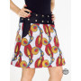Jupe Poche,  jupe Taille Plus, jupe Portefeuille, jupe Jean Bleu/Noir,