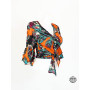 Crop Top Cache-coeur à Fleurs en Rayonne pour Femme motif à fleurs multicolore