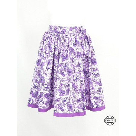 JUPE LONGUE VIOLETTE. GROS et DÉTAIL France