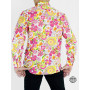 chemise rose homme, chemise jaune homme, chemise flashy homme, chemise a fleurs rose pour homme