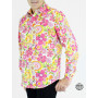 Chemise Hawaï Motif Blossoms Rose Flower Power – ASHFORD
