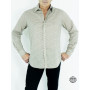 Chemise Homme à Thème Année 60-70,'s Old School Manches Longues Col Classique Coupe Cintrée