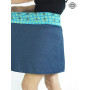 PACAP | Jupe Jean Bleu ou Noir Vintage Imprimé Mosaïque 8 looks en 1