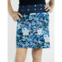 Jupe Jean 8 Ambiance Imprimé Fleurs Bleues et Blanches  Syle Liberty