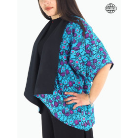 Veste kimono femme, veste ample, blouse, veste à imprimé, chemise femme, kimono réversible