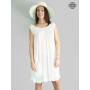 robe sans manches, robe courte, robe été, robe à volants, robe col v, robe en crêpe