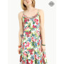 robe dos smocké, robe décolletée, robe d'été, robe femme, robe midi