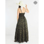 robe en viscose, robe sans manches, robe ajustable, robe taille élastique