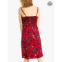 robe moyenne, robe sans manches, robe décolleté, robe dos smocké, robe imprimé fleurs,
