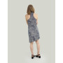 Robe Débardeur Courte Bleue Sans Manches Imprimé Fleuri - LAIKA