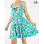 robe courte, robe femme d'été, robe fluide, robe colorée, robe de plage