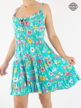 robe courte, robe femme d'été, robe fluide, robe colorée, robe de plage