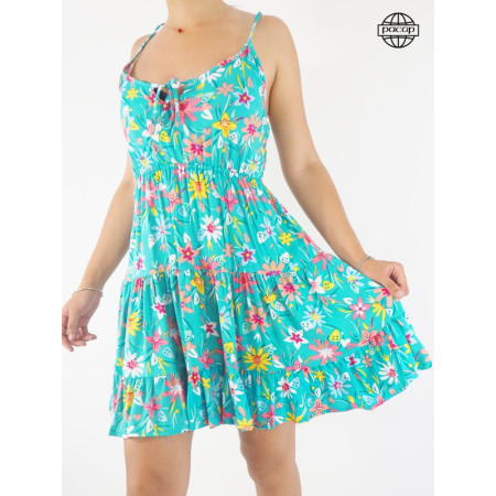 robe courte, robe femme d'été, robe fluide, robe colorée, robe de plage