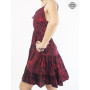 robe femme en viscose, robe dos nu, robe décolletée, robe col arrondi, robe de jour en rayonne.