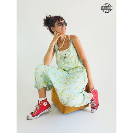 Combi Sarouel Oversize Imprimé Fleuri Femme