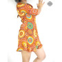 robe portefeuille en satin rouge, robe marron, robe courte, robe à pois, robe volantée, robe mandala, robe ethnique