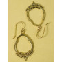 Bijoux boucles d'oreilles doré hindou