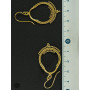 Boucles d'Oreilles Bollywood Dorées Indiennes Cloche Jhumka