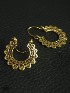 Boucles d'oreilles mini créoles originales hindou