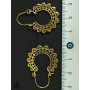 Bijoux boucle d'oreilles luxe pas chère doré