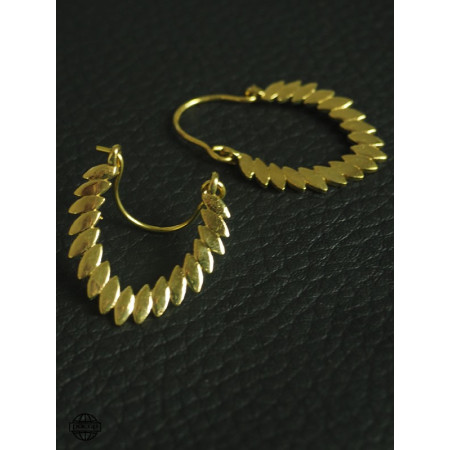 Boucle d'oreille hindou bijoux fantaisie originale moderne