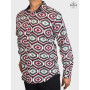 chemise multicolore originale de qualité manches longues homme