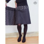 jupe noire en jean reversible  imprimé à pois taille unique pour femme
