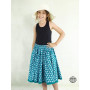 jupe longue fille motif florale vert marque française taille élastique