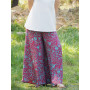 jupe culotte en soie été fluide motif floral taille unique