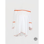 Top casual, top chic, top bardot, t shirt femme, t shirt ample, haut col bateau, top épaules dénudées.