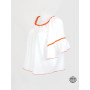 Top bardot, top femme, t shirt blanc, top casual, top épaules dénudées, haut ample, haut femme, top bardot.